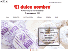Tablet Screenshot of eldulcenombre.com